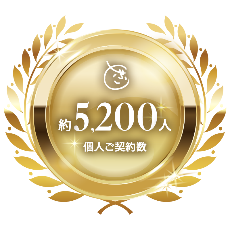 個人ご契約数 約5,200人
